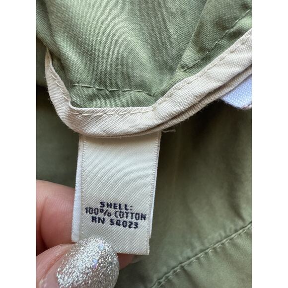 Banana Republic Utility Olive Green Military Style Jacket Cotton Size Medium - Picture 5 of 6